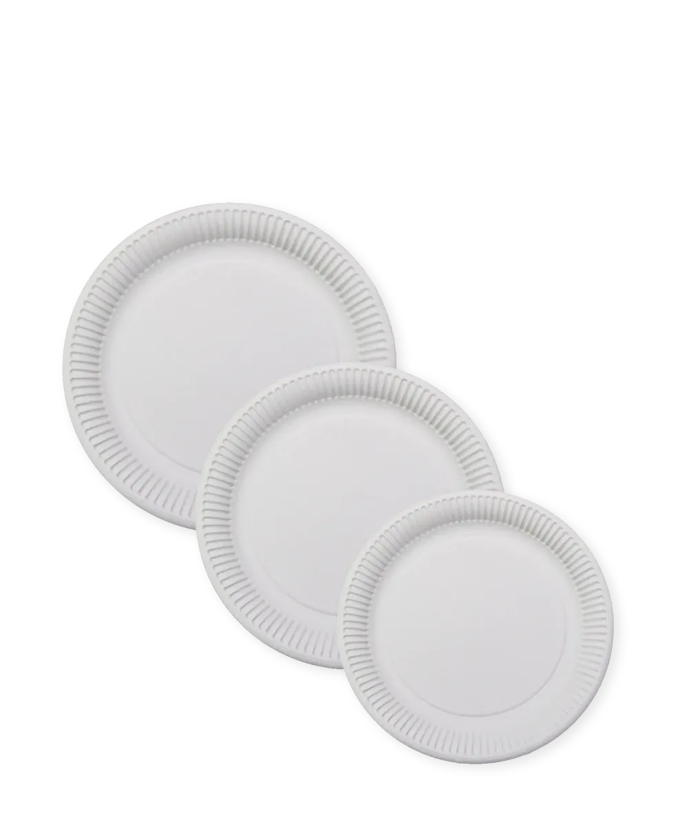 PAPP-TELLER | WEIß RUND