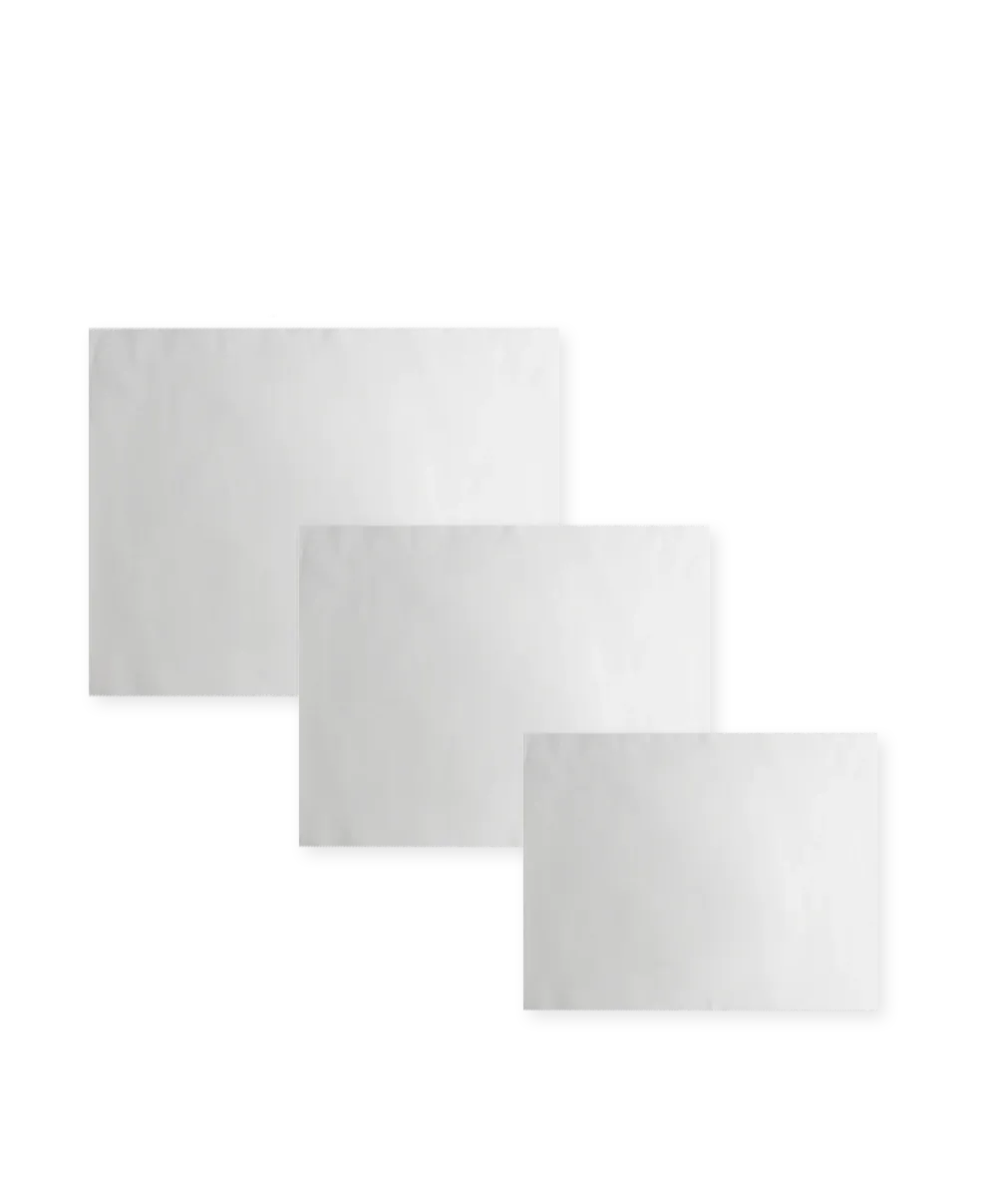 EINSCHLAGPAPIER ZUSCHNITTE WEIß