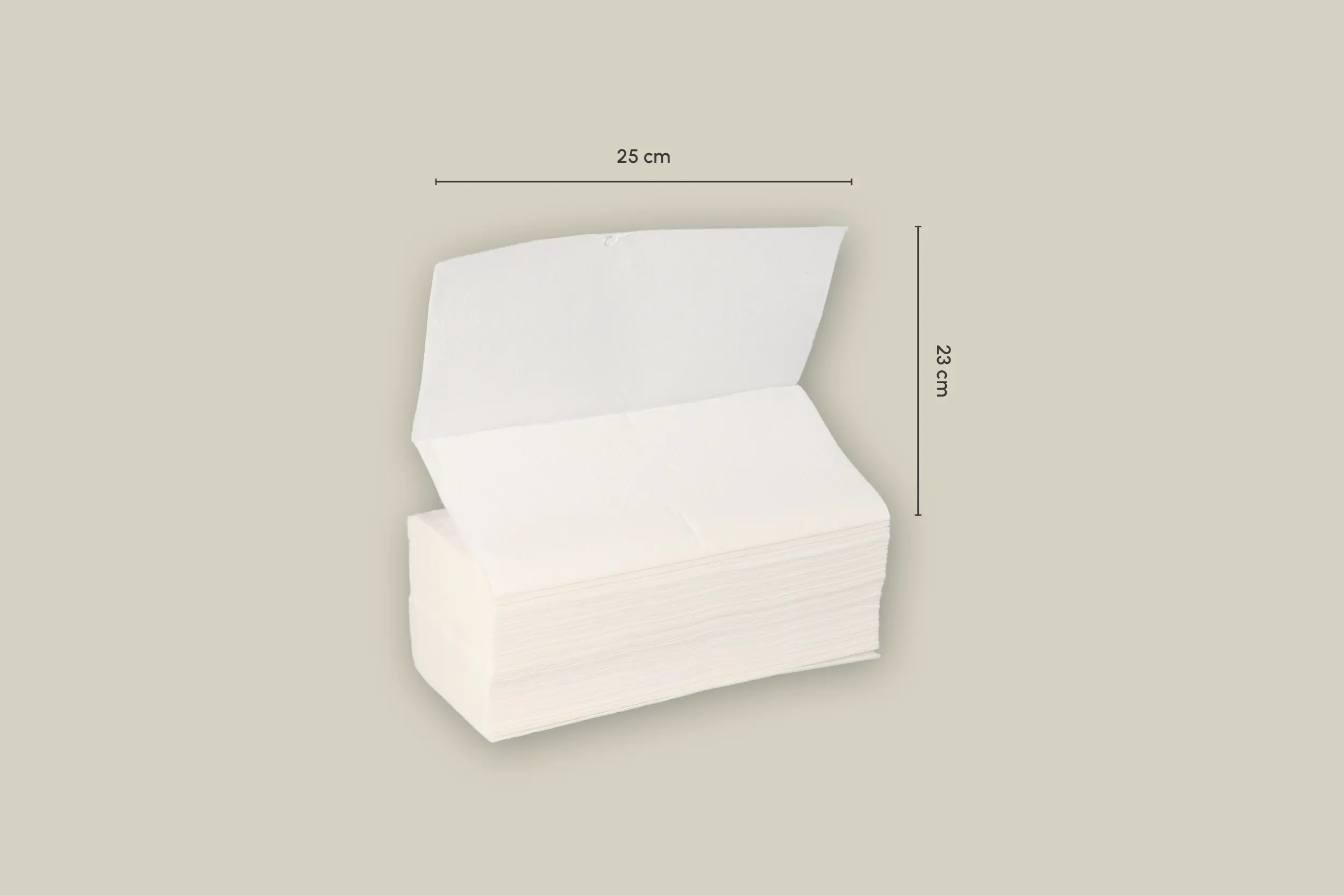 Papierhandtücher, weiß, L 25 x B 23cm, 2-lagig, V-Falz (3.000er Karton)