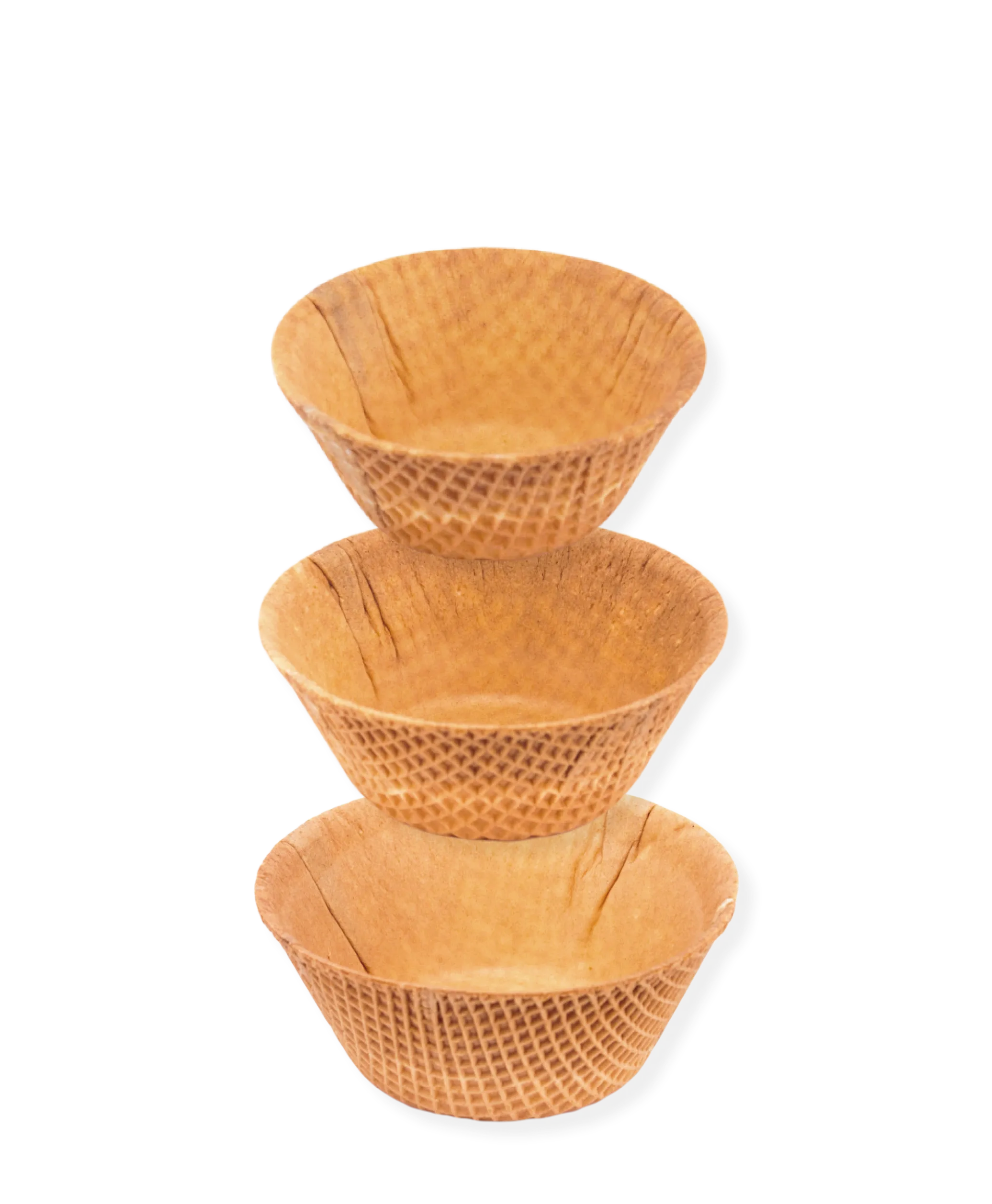 VEGANE WAFFELBECHER, SÜß, RUND