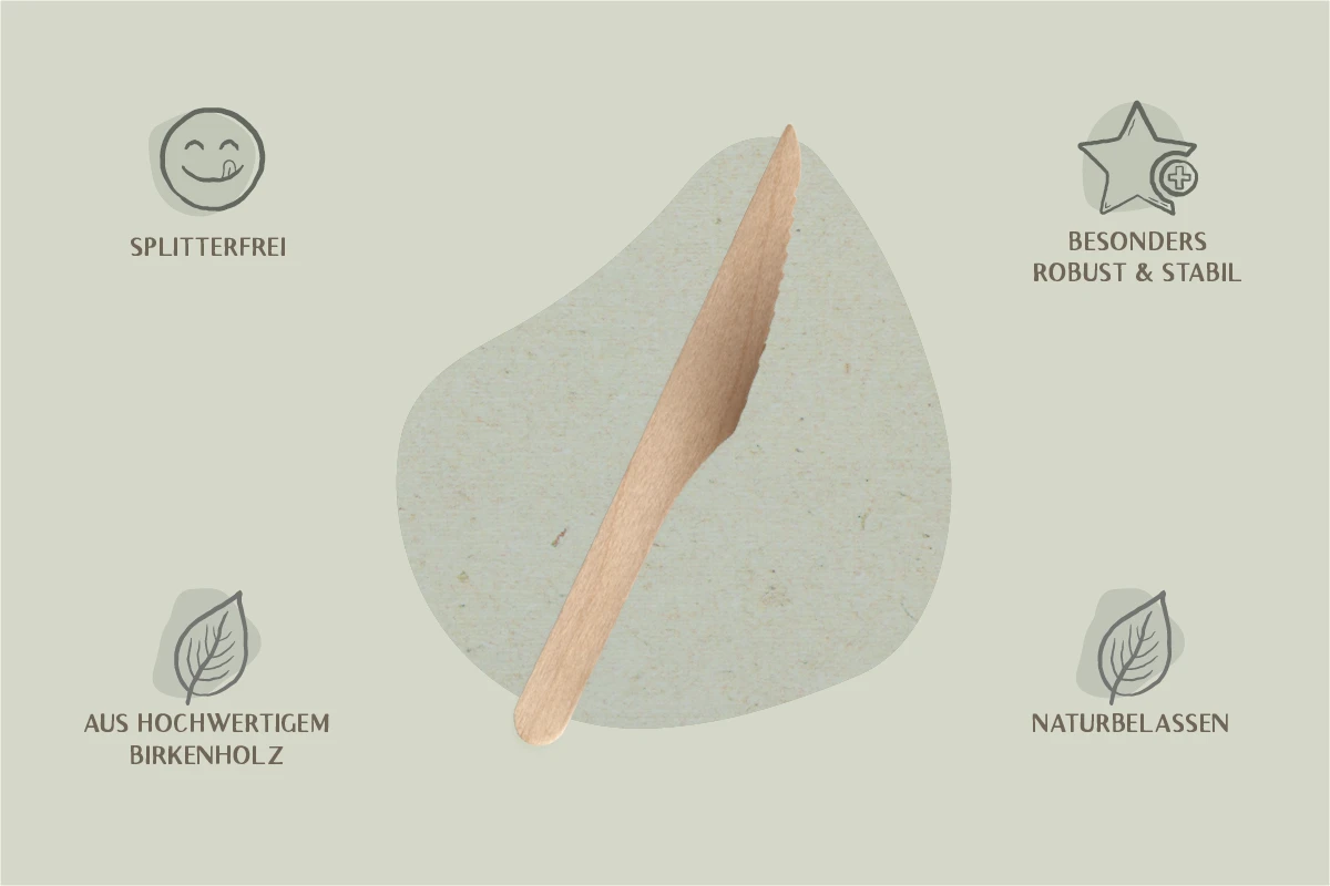 Holz-Messer, 14 cm (10.000er Packung)