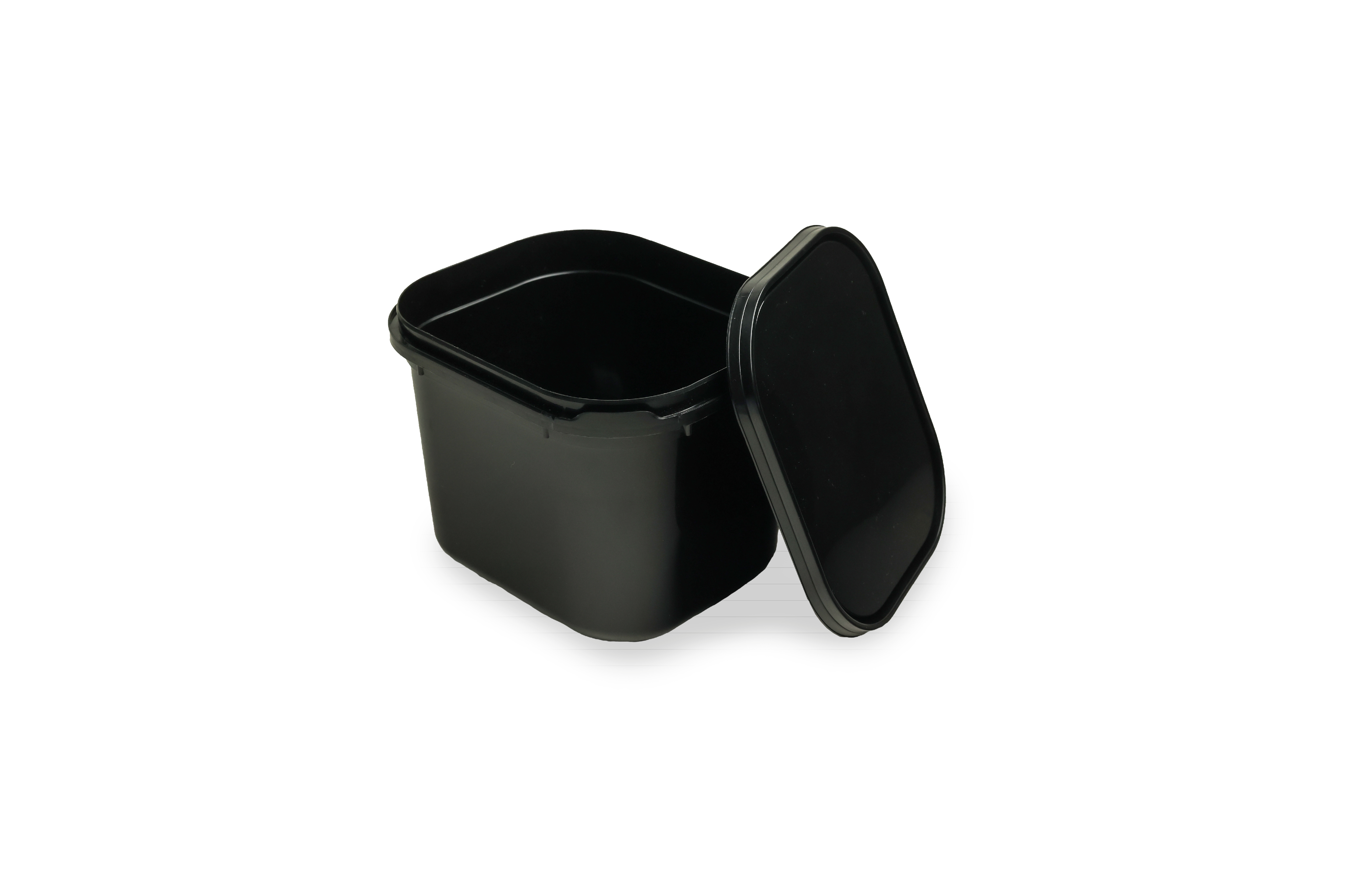Kunststoff-Eisbehälter o. Eiswanne, 2,5 Liter, inkl. Deckel, schwarz (90er Karton)