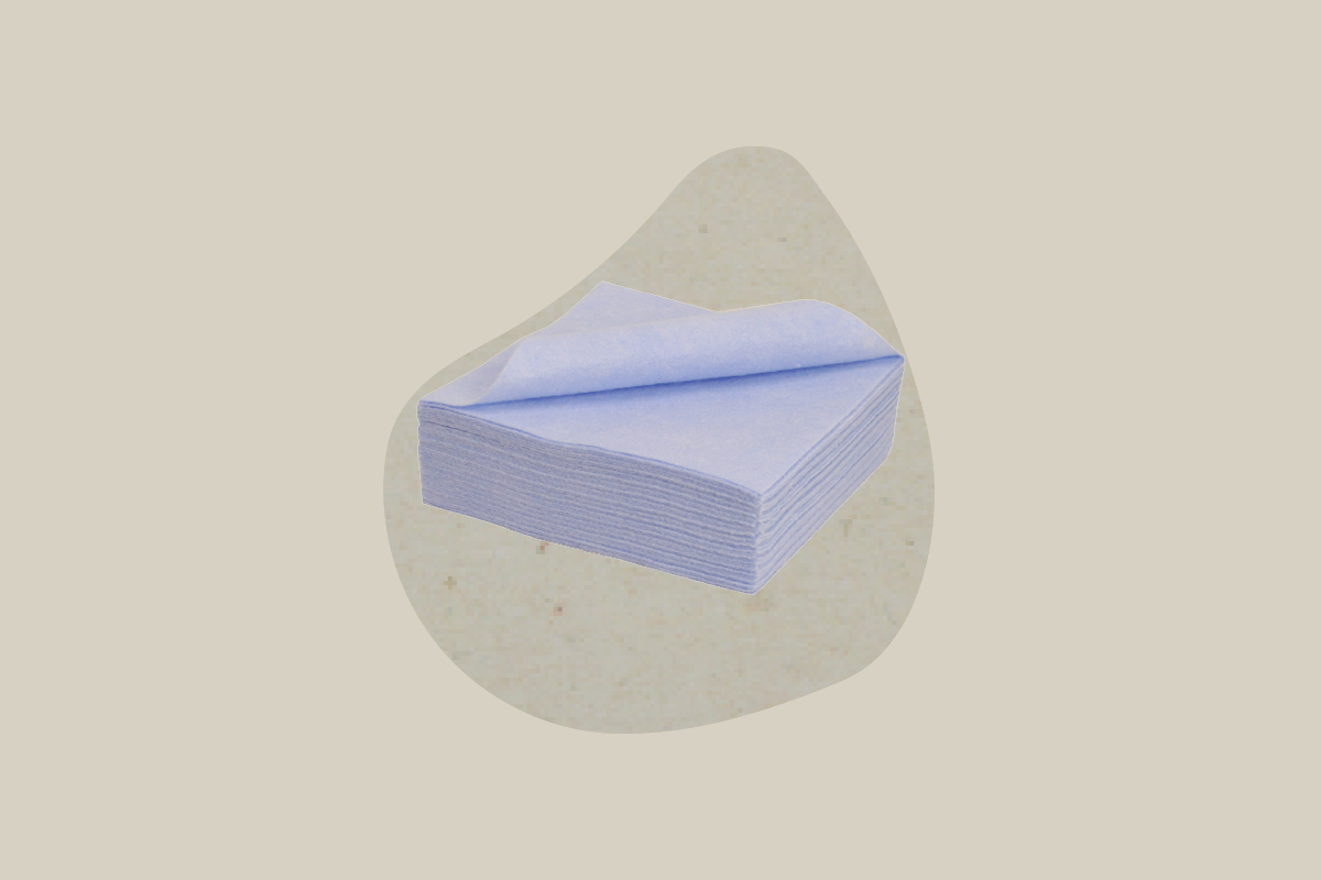 Vliestücher 38x38cm Allzwecktücher blau 110g (10er Packung)
