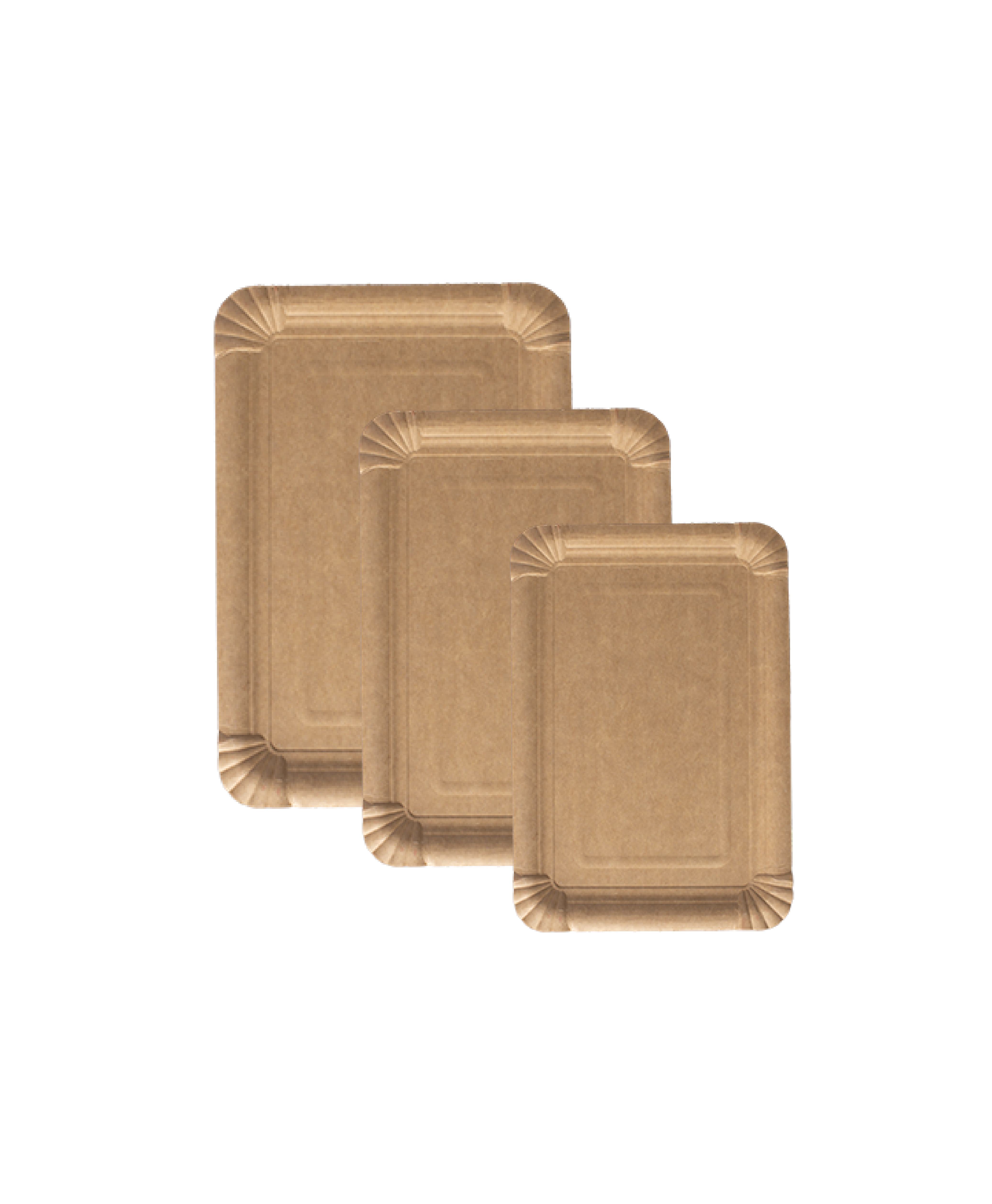 PAPPTELLER | ECKIG | BRAUN