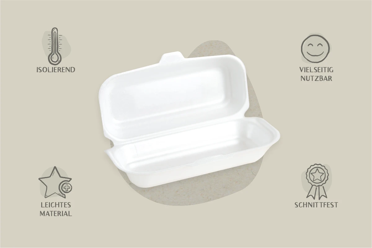 Hot-Dog-Box, weiß, 20 x 8,3 x 6,4 cm (500er Karton)