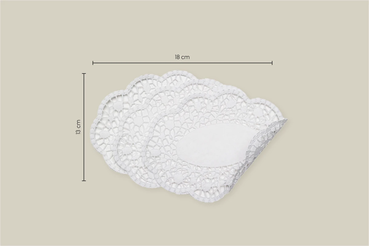 Papp-Tablettdecke, weiß, oval, L 13 x B 18 cm (Spiegelgröße: L 6 x B 13 cm) (5.000er Karton)