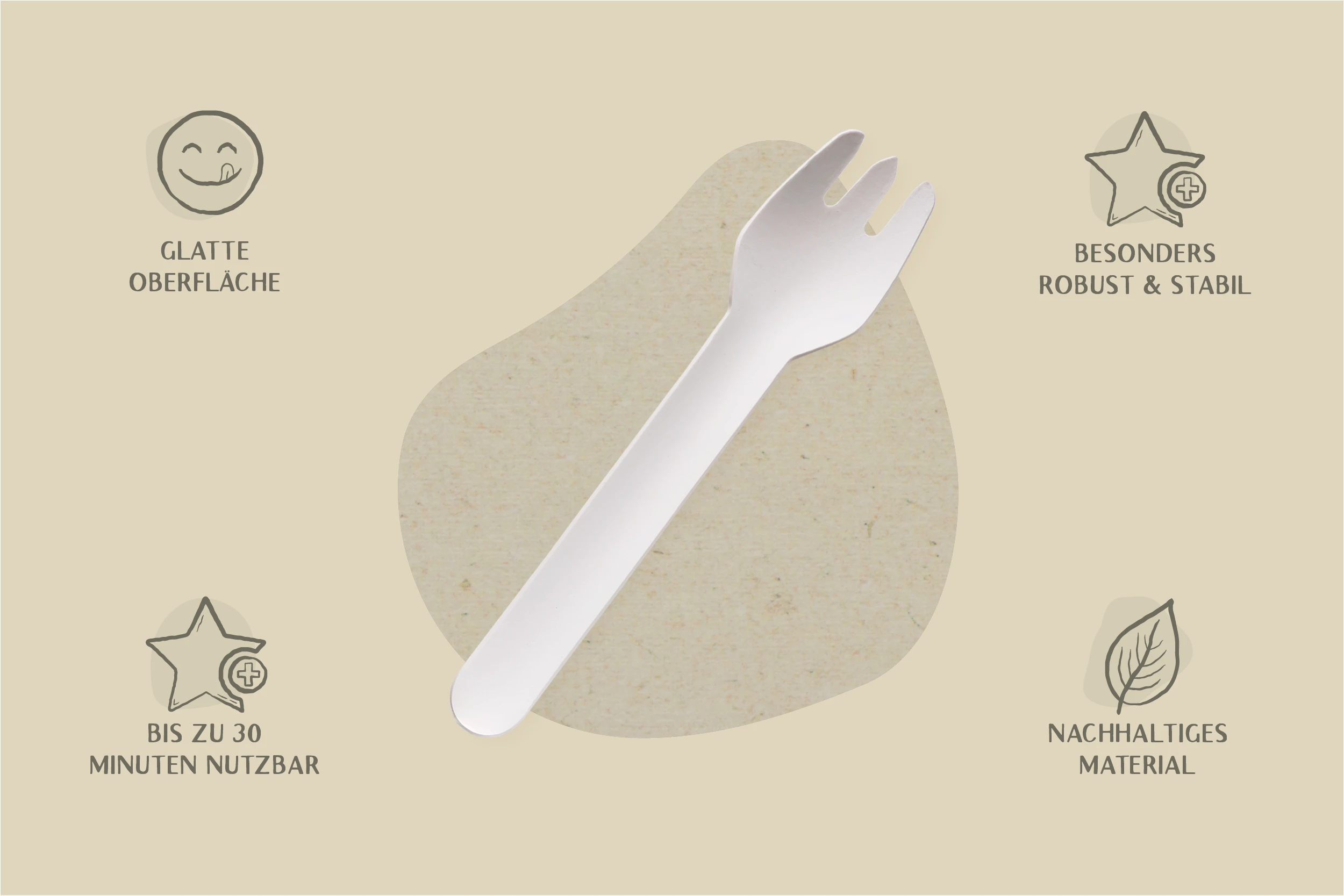 Papp-Gabel, weiß, L 13,6 x B 2,8 cm, 9-lagig (1.000er Karton) Papp-Gabel, weiß, L 13,6 x B 2,8 cm, 9-lagig (1.000er Karton)