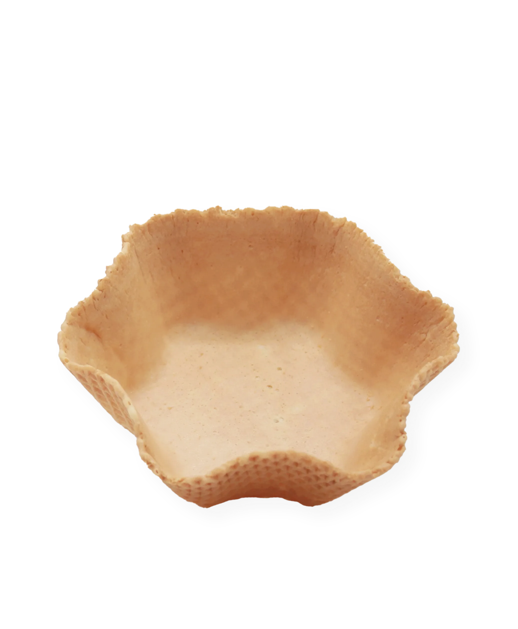 VEGANER WAFFELBECHER IN BLÜTENFORM