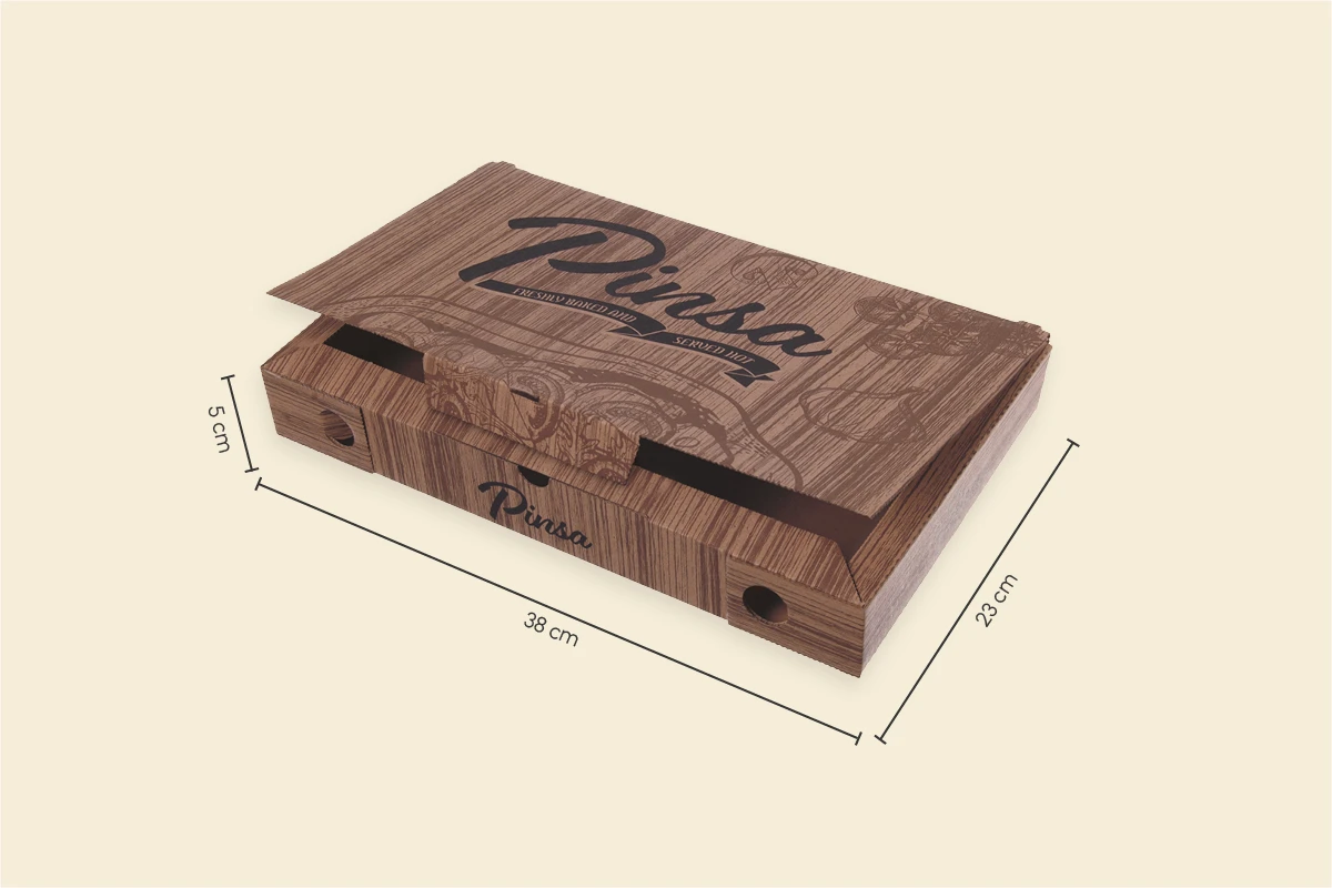 Pinsabox, braun, 23x38x5cm, Kr/Kr (100er Karton)