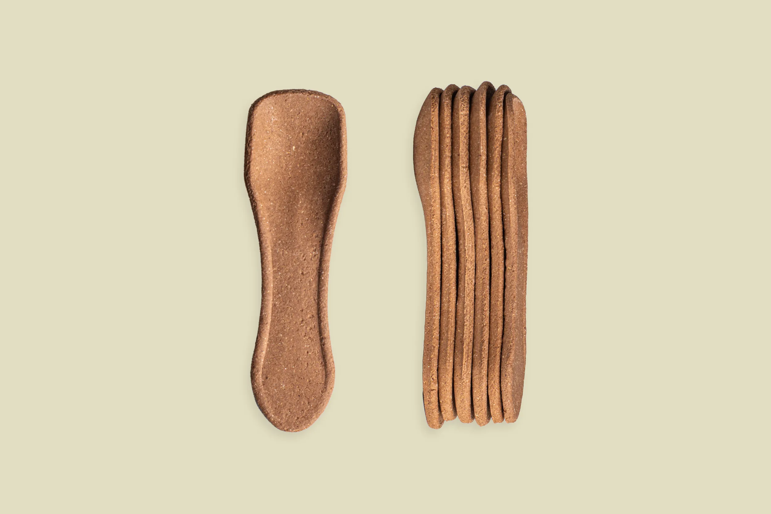 Essbarer Eislöffel, 9 cm, Kakao (2.000er Karton)