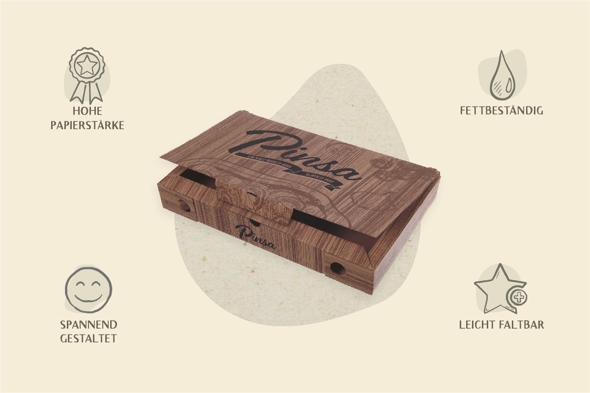 Pinsabox, braun, 23x38x5cm, Kr/Kr (100er Karton)