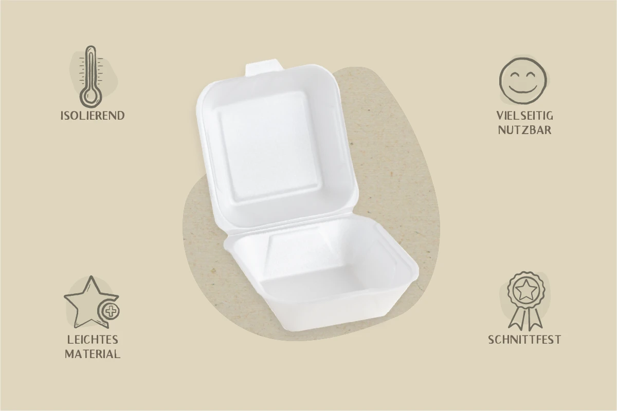 Burgerbox, weiß, L 12 x B 12 x H 7,4 cm (500er Karton)