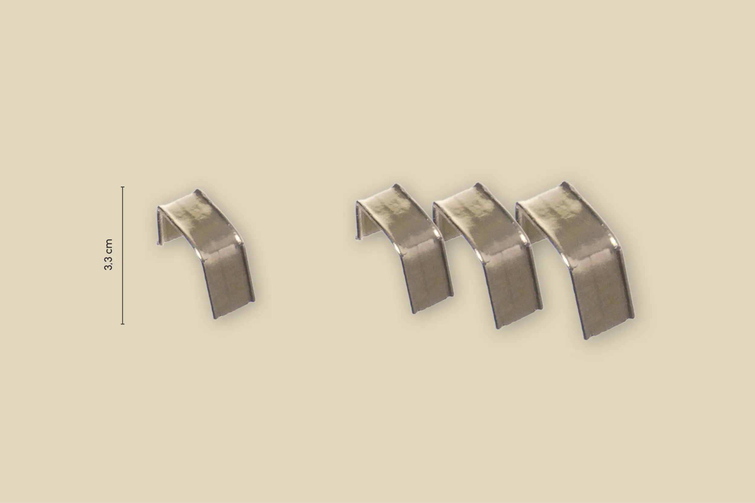 Clipse Gold, 3,3 cm (1.000er Karton)