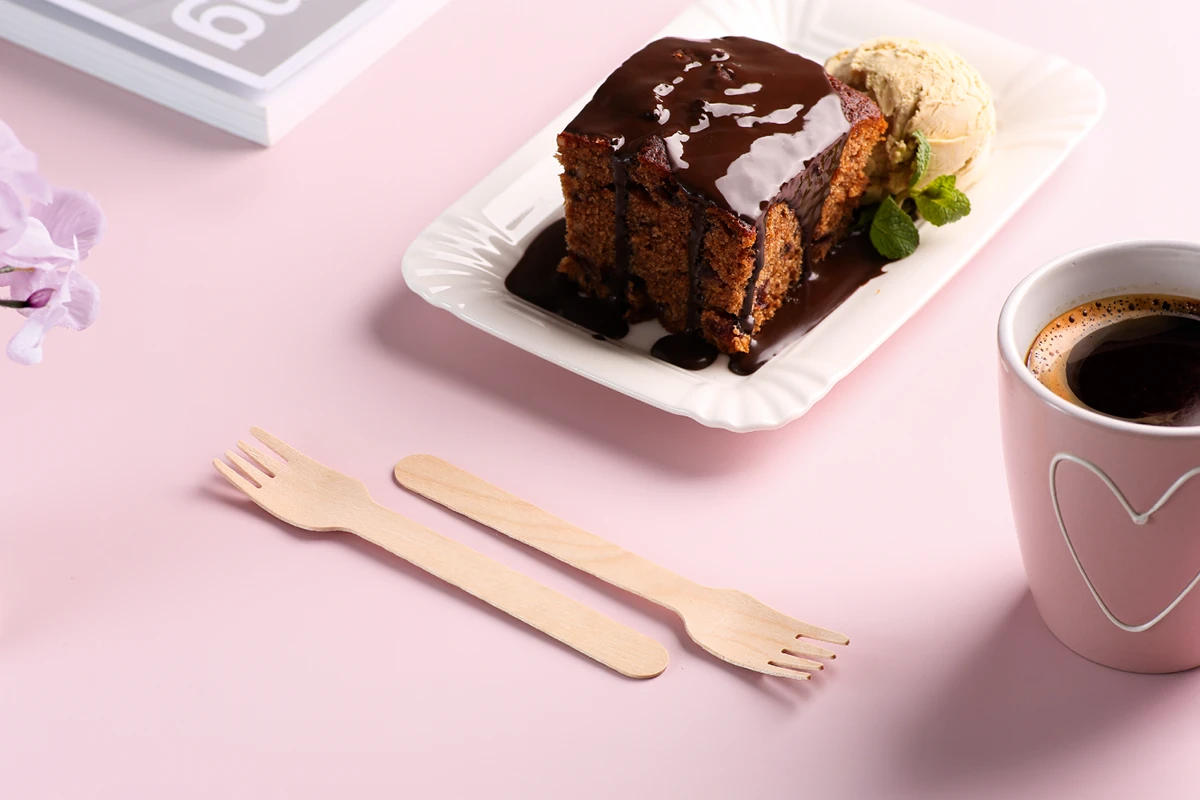 Holz-Gabel, 14 cm (10.000er Karton) Holz-Gabel, 14 cm (10.000er Karton)