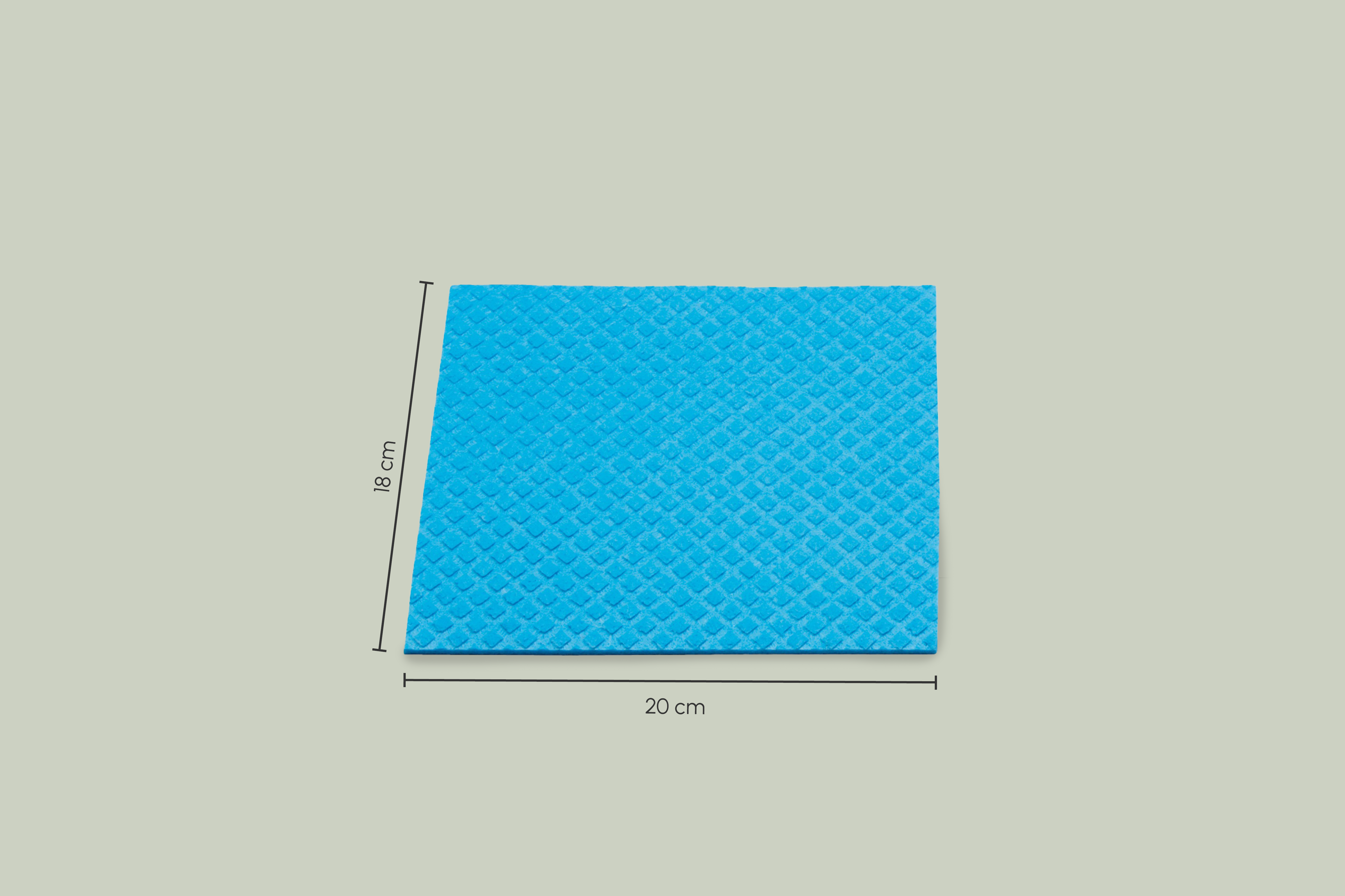 Schwammtuch 18x20cm blau (10er Packung)