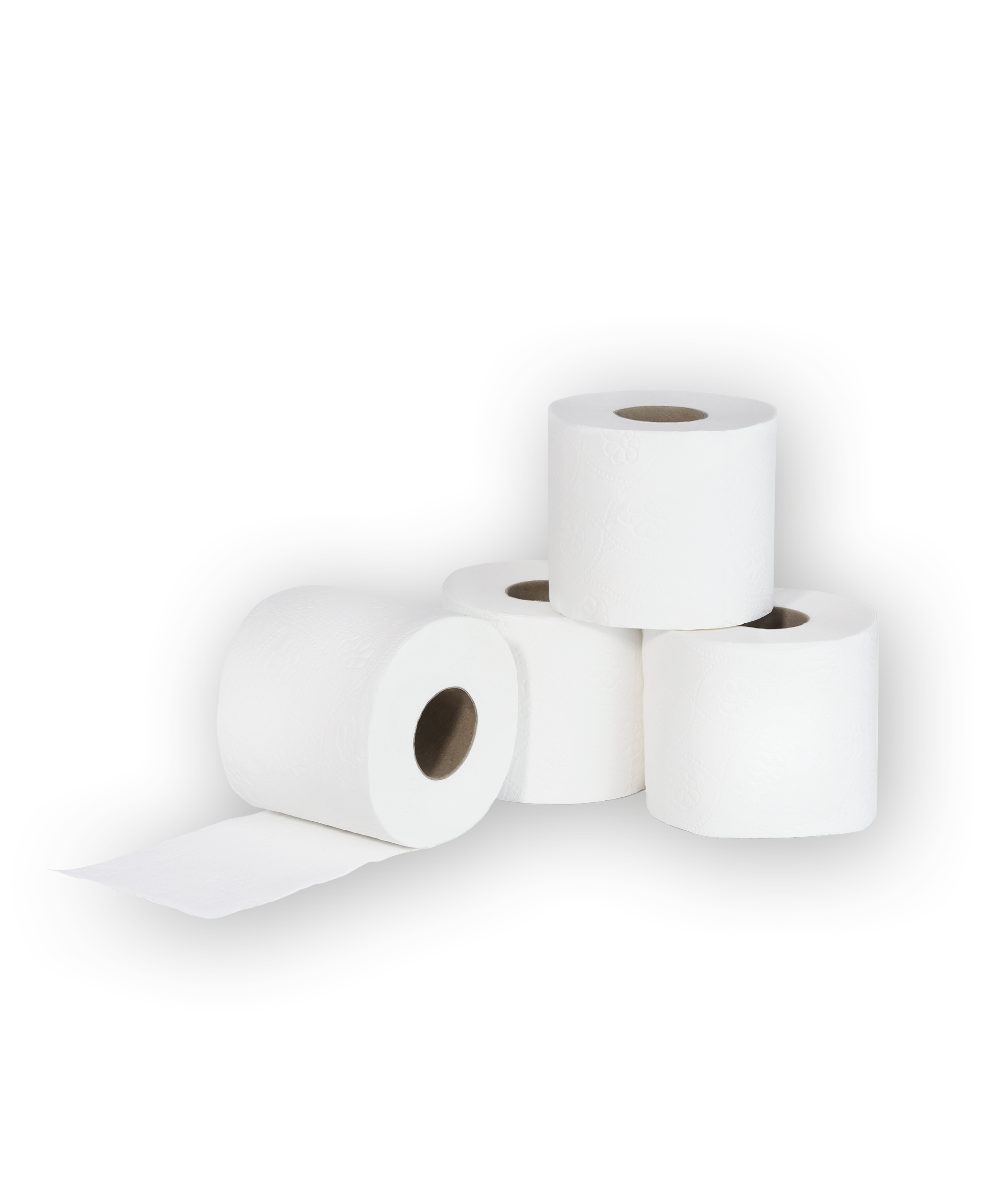 Toilettenpapier 2-lagig I Tissue weiß I 250Blatt je Rolle I 100% Zellstoff (64er Karton)