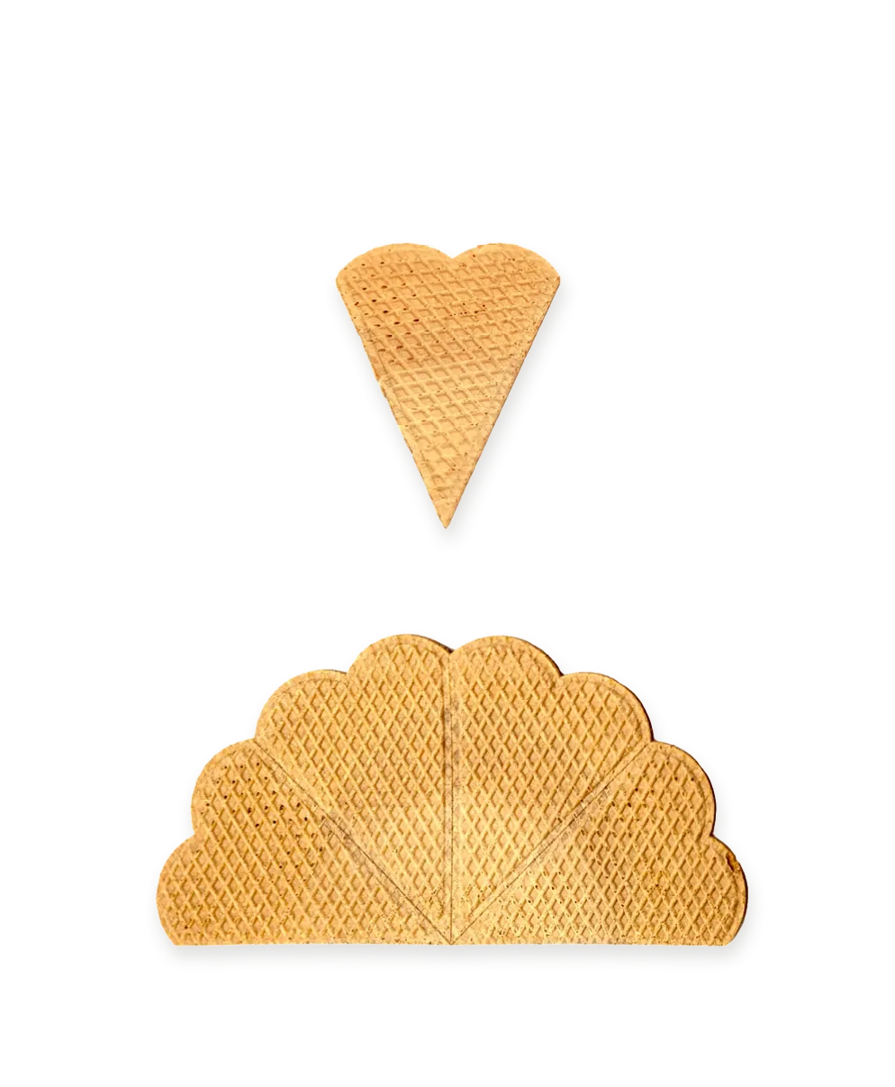 FÄCHERWAFFEL| HERZFORM
